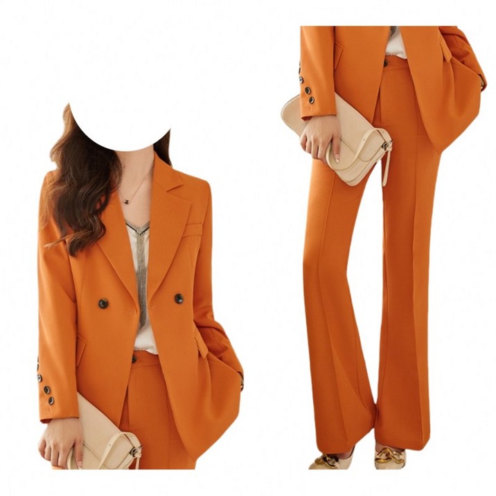 여자 축제 무대 공연 정장 세트 트로트 의상 원버튼 자켓 4color