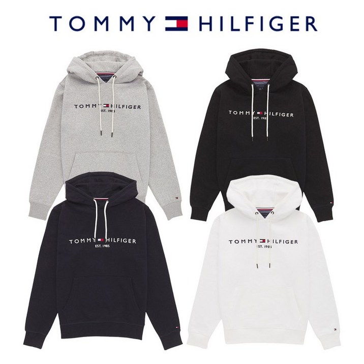 타미힐피거 TOMMY HILFIGER 남녀공용 기모후드 티셔츠 4색상 603960