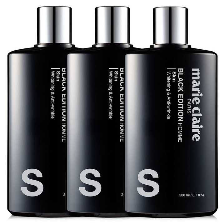 마리끌레르 블랙 에디션 옴므 스킨 200ml 토너 13개, 3개, 200ml 마리끌레르 블랙 에디션 옴므 스킨 200ml 토너 13개, 3개, 200ml