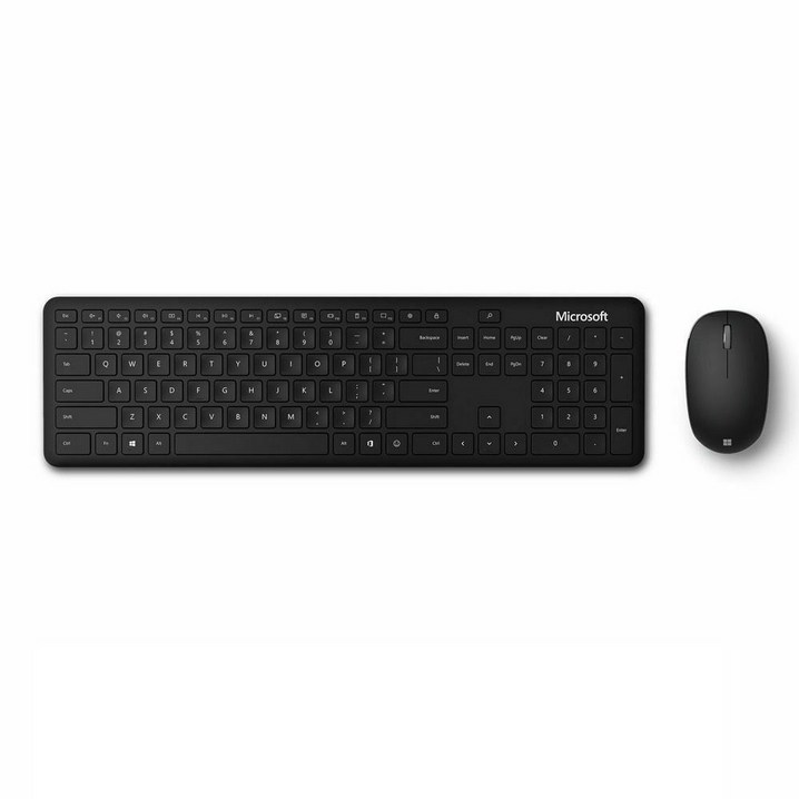Microsoft 코리아 블루투스 데스크탑 키보드 마우스, 일반형, QHG00028, 블랙