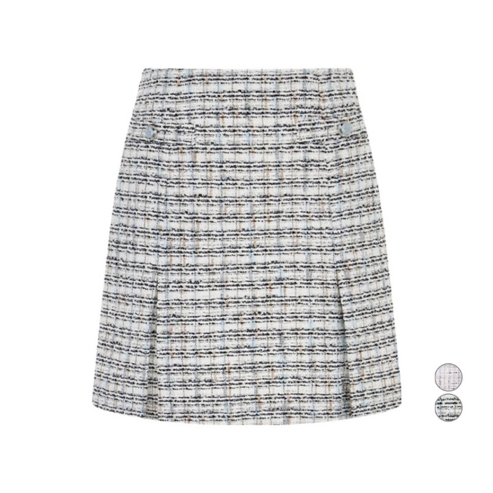 케네스레이디 여성용 엘런 트위드 미니 스커트
