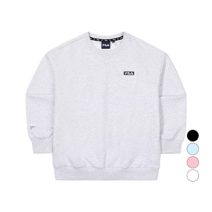 휠라키즈 아동용 기본 라운드 맨투맨 FK2POF4205X