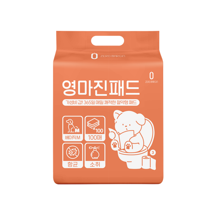 영마진 강아지 배변패드 베이직 18g, 100개입, 1개 영마진 강아지 배변패드 베이직 18g, 100개입, 1개