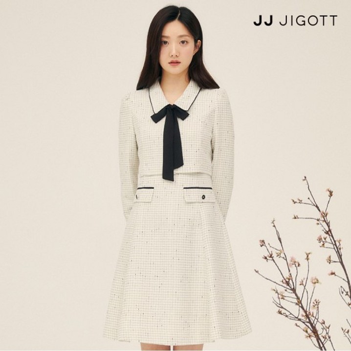 JJ지고트 플랩 장식 재킷 트위드 원피스 GP2M0OP911 JJ지고트 플랩 장식 재킷 트위드 원피스 GP2M0OP911