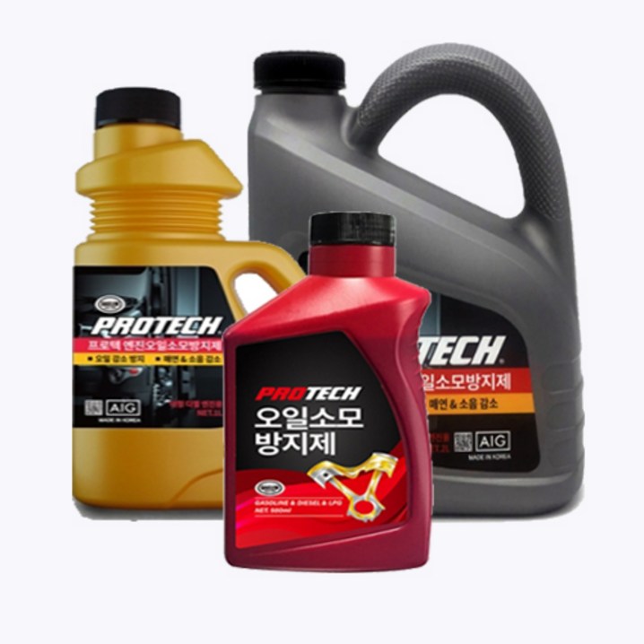 엔진관리필수 엔진오일소모방지제 대림기업 프로텍 500ml1L2L 매연감소 소음감소 블로우바이가스 최소화 오일감소방지 엔진기밀성유지, 1개