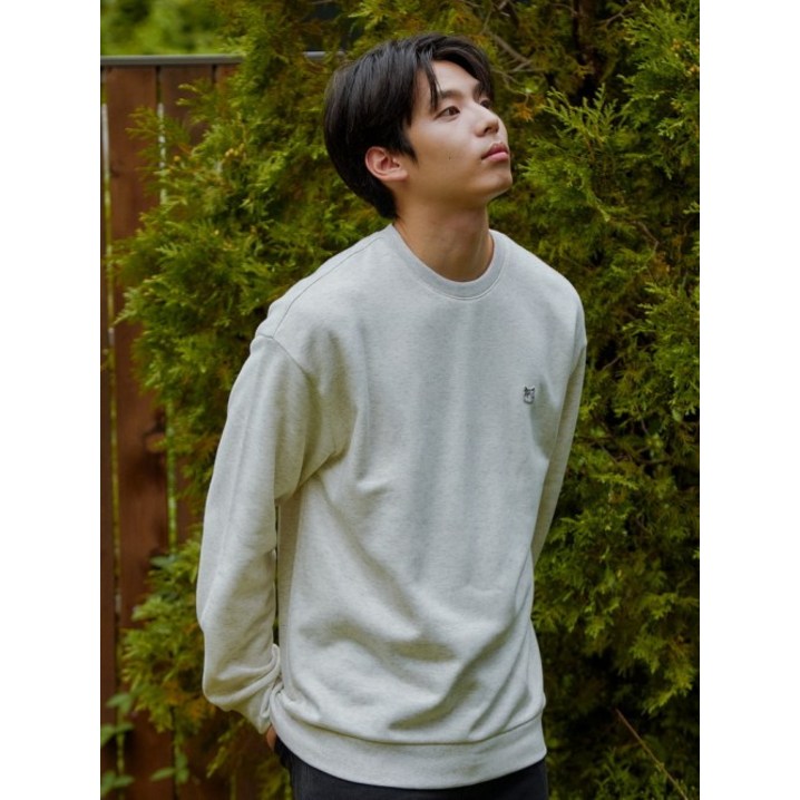 폴햄 POLHAM 남성 코숏 와펜 플리스 그래픽 맨투맨 PHE4TR1050