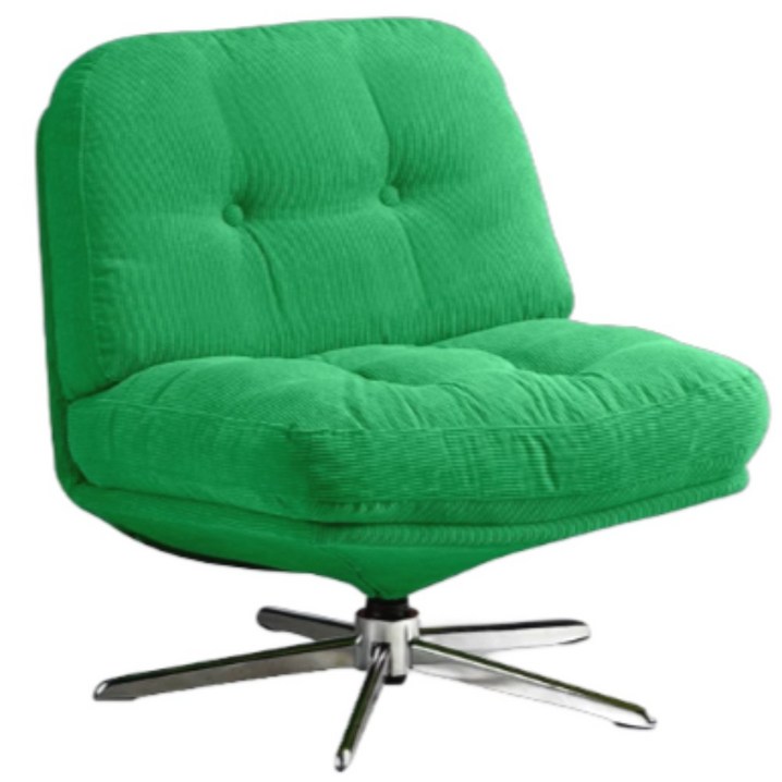 듀프 뒤블링에 1인용쇼파 회전 벨벳 의자 레트로 홍콩 카페 감성, 1개, Spring Green