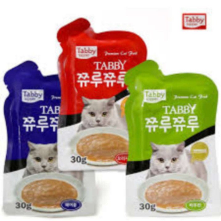 태비탑퍼 쮸루쮸루 고양이 파우치 생선 30 g 태비탑퍼 쮸루쮸루 고양이 파우치 생선 30 g