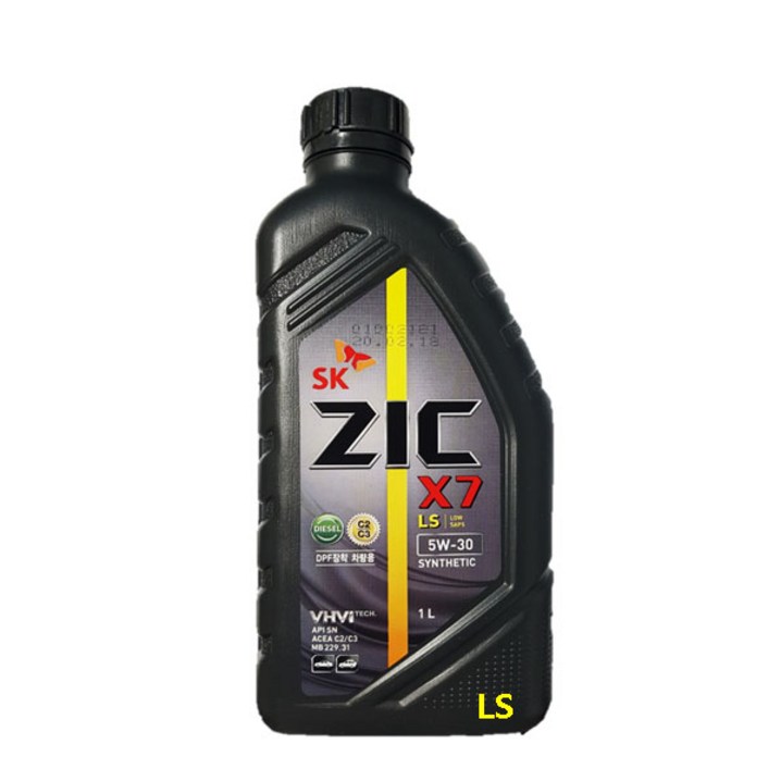 ZIC X7 LS 5W30 1L 디젤 엔진오일