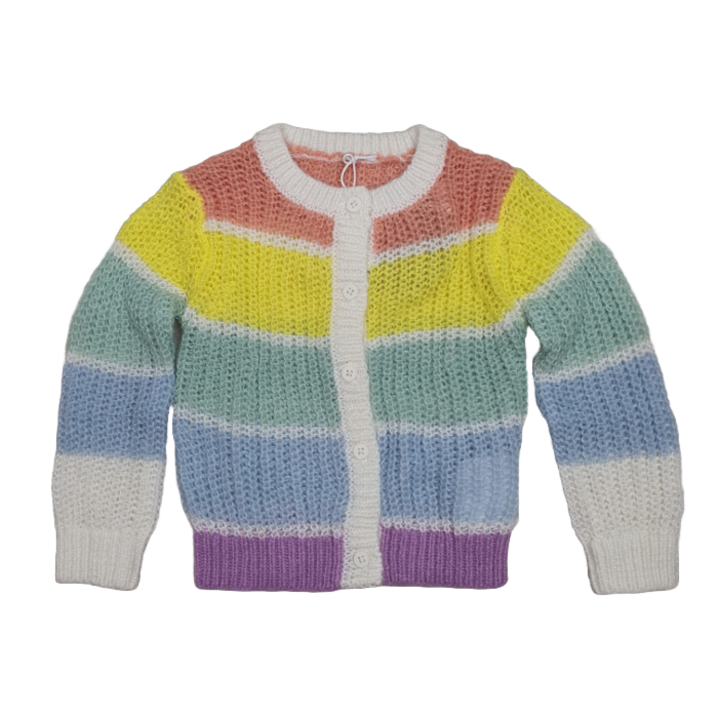 스텔라 맥카트니 키즈 레인보우 니트 가디건 Stella McCartney Kids TT9010Z1529 999