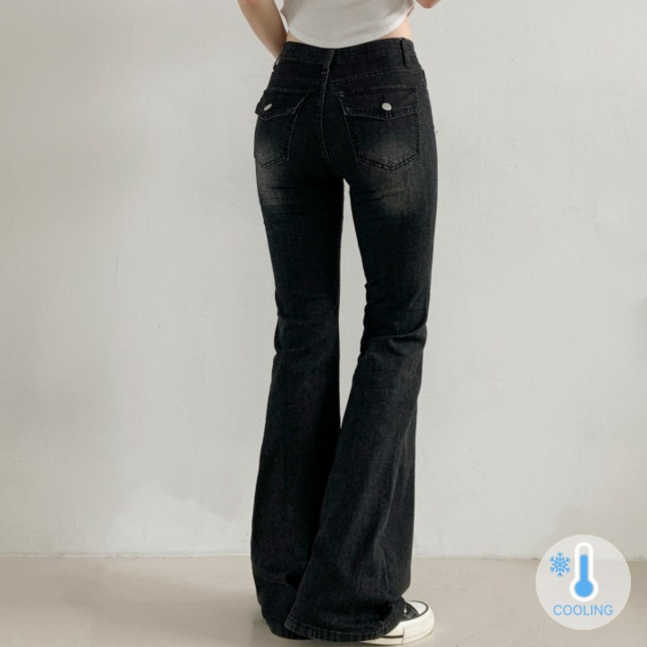 트루디 로우라이즈 백포켓 부츠컷 데님 팬츠 3color