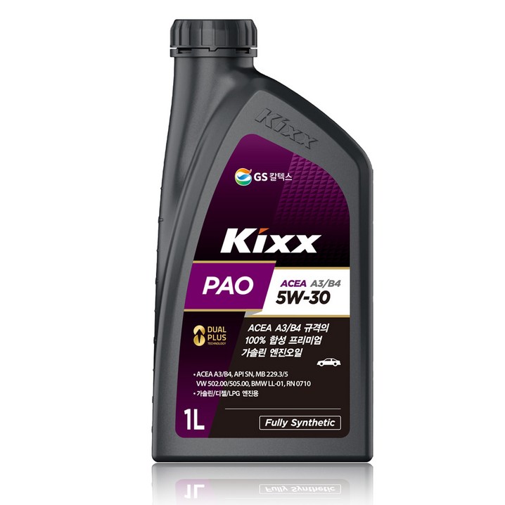 킥스 파오 에이쓰리비포 프리미엄 가솔린 엔진오일 1L, 12개, 5w30, 1L
