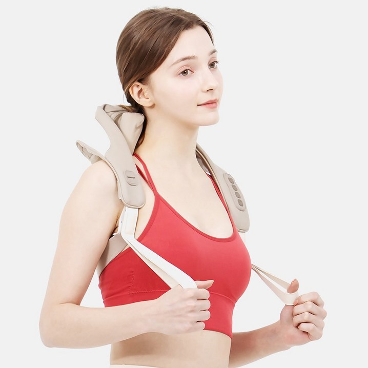 500대 이벤트 닥터라이프 승모근 목 어깨 무선 온열 2단계 속도 조절 마사지기