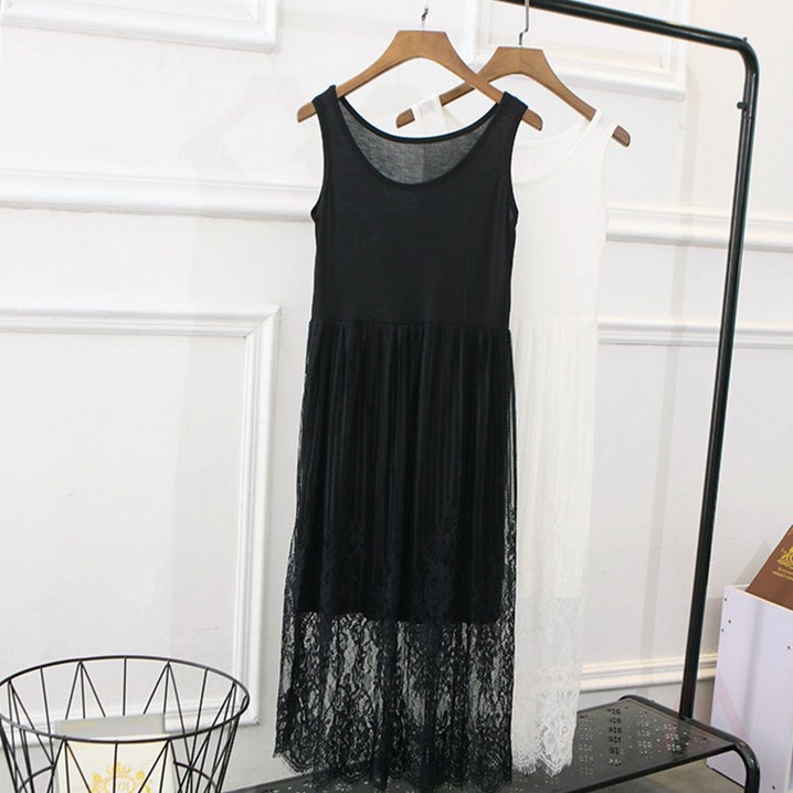901M 민소매 레이어드 레이스 원피스 ELC9032 여성스러운원피스