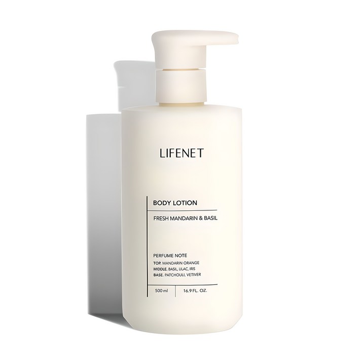 라이프넷 바디로션 프레쉬 만다린 앤 바질, 500ml, 1개