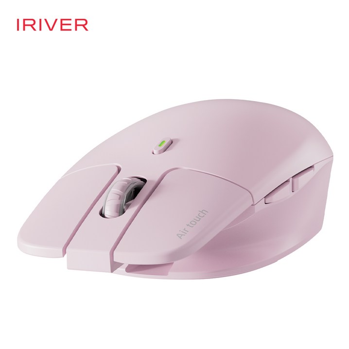 아이리버 항균 충전식 멀티페어링 초경량 블루투스 저소음 무선 마우스 Air Light Fit 핑크, 화이트