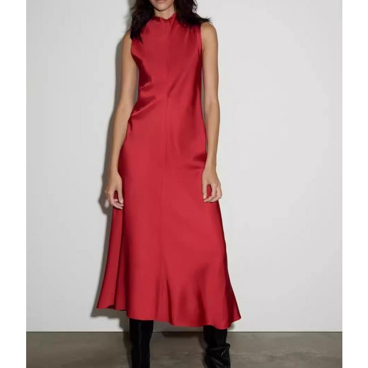 9Y10224 ZARA 여자신상 실크 민소매원피스 스타일리시 롱원피스 9165965