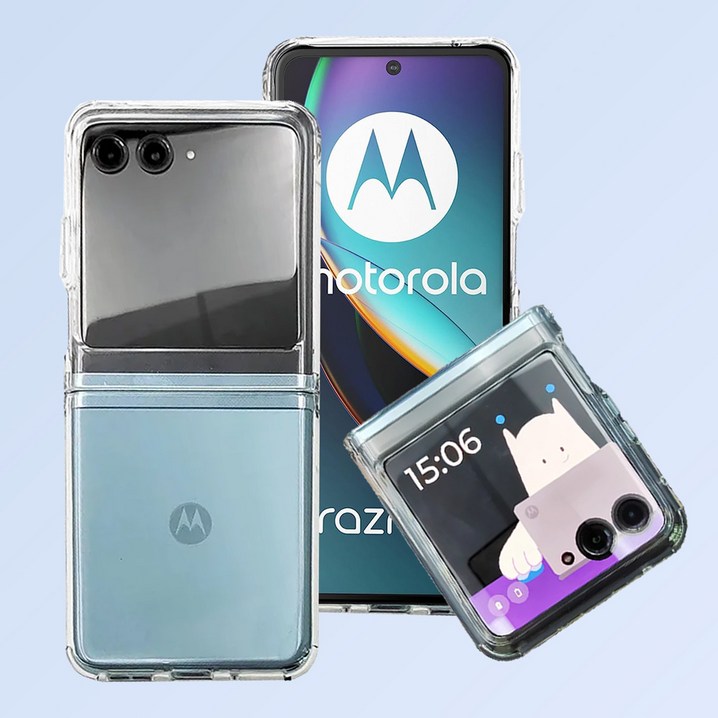 모토로라 레이저 razr 40 울트라 5G 전용 슬림핏 투명 케이스 모토로라 레이저 razr 40 울트라 5G 전용 슬림핏 투명 케이스