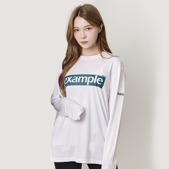 이그잼플 여성용 빅사이즈 아이스 쿨론 긴팔티 기능성 클래식 CLASSIC