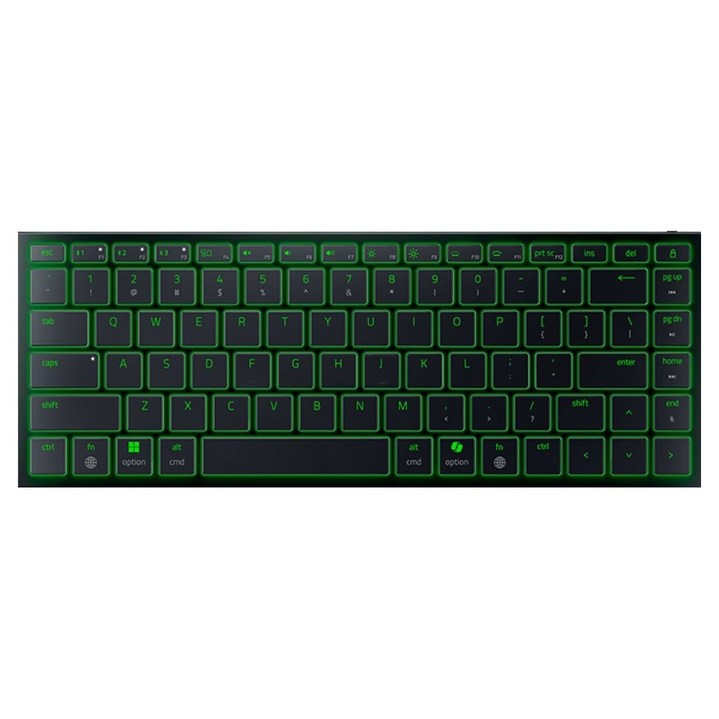 레이저 Joro 휴대용 무선 게이밍 텐키리스 키보드, 블랙, RZ03-02360100-R3M1