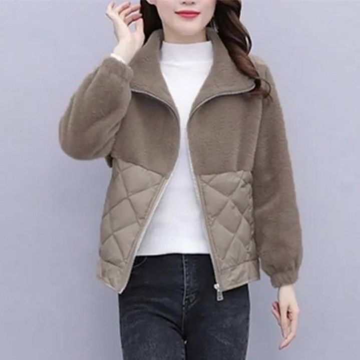 여성용 데일리 퀼팅 퍼 레크 점퍼