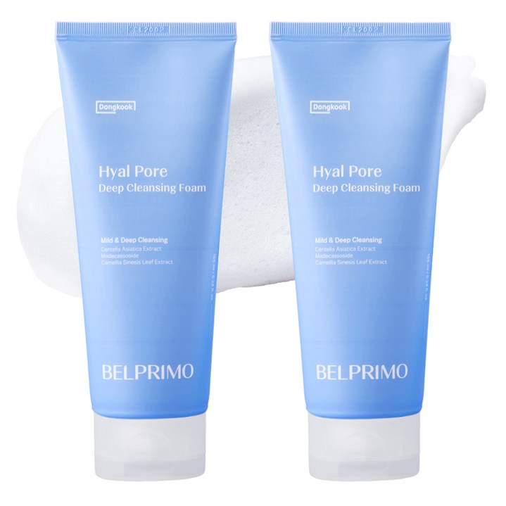 벨프리모 동국 히알 포어 딥 클렌징폼, 2개, 155ml