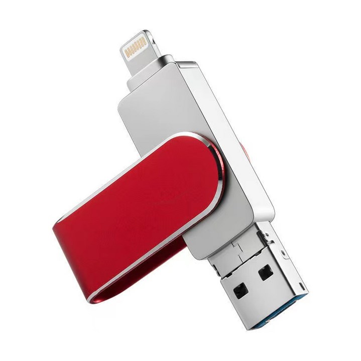 USB 1TB 2TB 1테라 2테라 대용량 외장 메모리 고속 디스크 이동식메모리, 빨간색, 1T