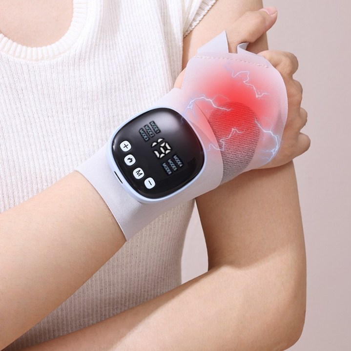LDSU 저주파 손목마사지기 ems 무선 손목안마 온열찜질기 충전식 손목 보호대 마사지기