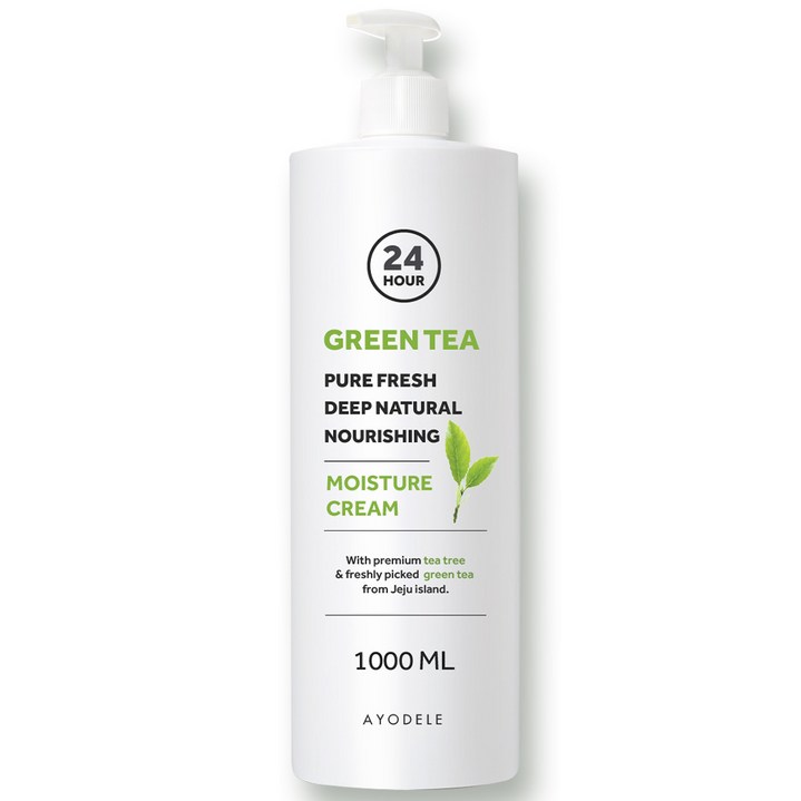 <한정특가> 아요델 촉촉한 그린티 수분크림 1000ml