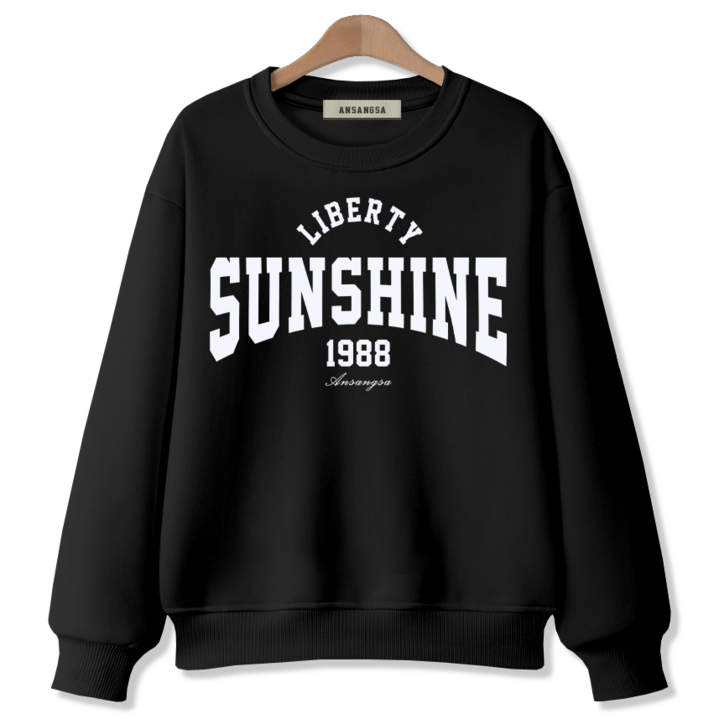 [ANSANGSA] 썬샤인 남녀공용 맨투맨 스웨트셔츠