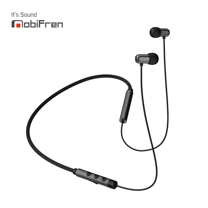 모비프렌 플렉스E 넥밴드 이어폰 MFB-NB5100S, 티타늄 그레이, 모비프렌 플렉스E 넥밴드 이어폰 MFB-NB5100S
