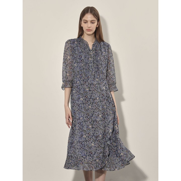 올리비아로렌 여성용 프린트 랩 원피스 VOBOA4F7221