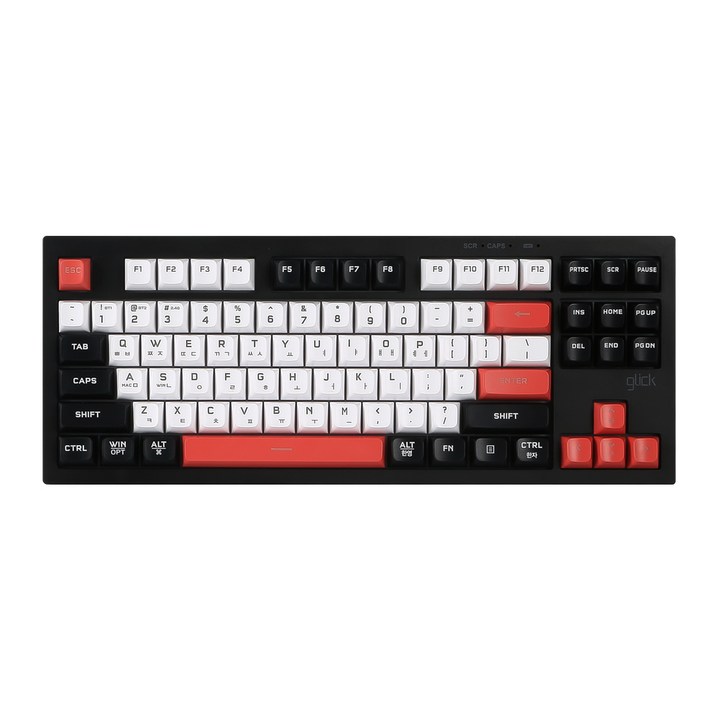 지클릭커 오피스프로 WK50 사일런스 M RGB 무소음 방수 무선 블루투스 키보드 87, Poker 87키, WK50_87, 제조사축