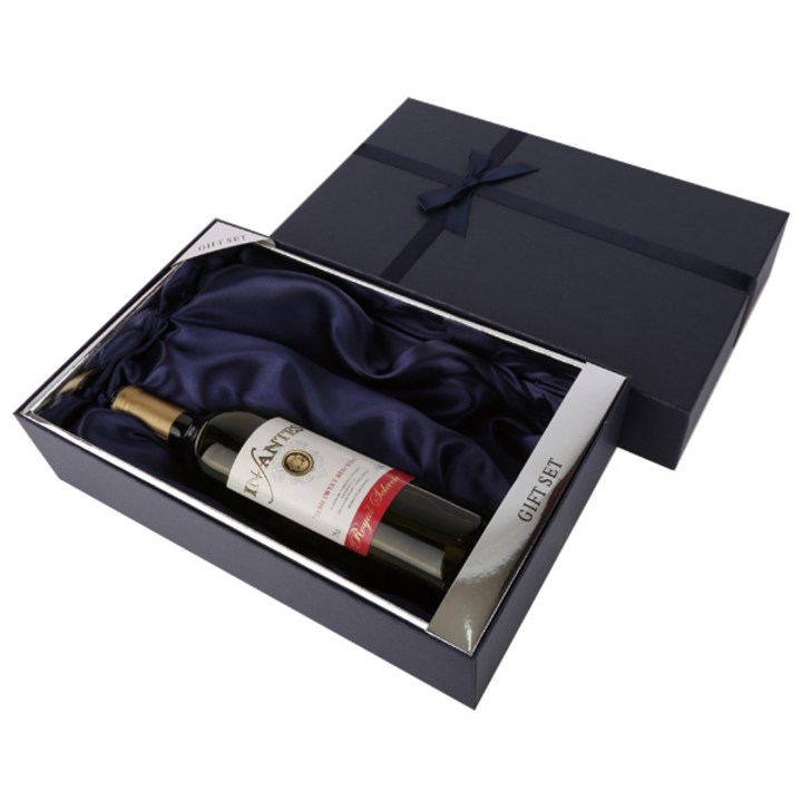 [와인케이스] 2본입 네이비 리본 10ea, 10개