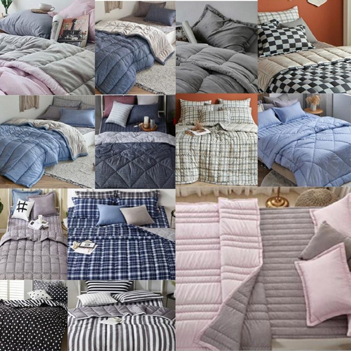 자가 발열 광목 백화점 호텔식 겨울 이불 침구 패드 세트 SS Q