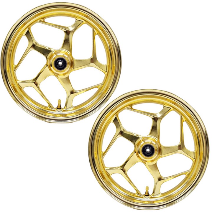 PCX 튜닝휠 세트 앞뒤 골드 금장 ABS 순정품 바퀴 태국 21년이상 혼다 튜닝, 1세트