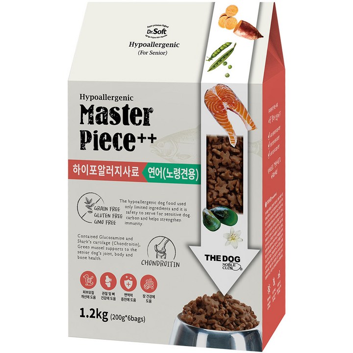 더독 노령견용 닥터소프트 명작 하이퍼 습식 사료, 연어, 1.2kg, 1개 더독 노령견용 닥터소프트 명작 하이퍼 습식 사료, 연어, 1.2kg, 1개