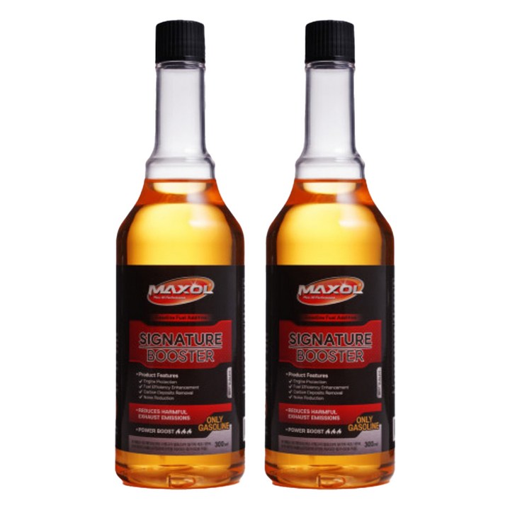 맥쏠 시그니처 부스터 연료첨가제 가솔린 휘발유 300ml, 2개, 가솔린휘발유