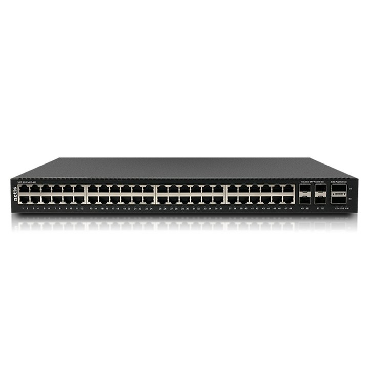 네티스 48포트 엔터프라이즈 기업용 2.5기가 스위칭허브 40G QSFP, 1개, HST4354GM
