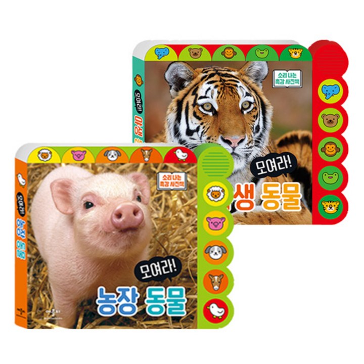 모여라 야생동물 + 농장동물 세트, 애플비