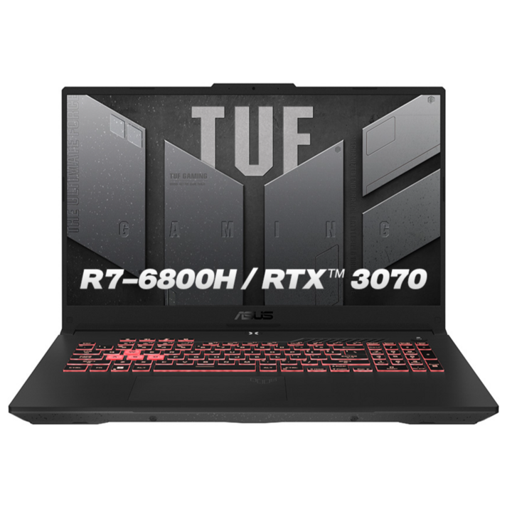 에이수스 TUF 게이밍 A17 라이젠7 라이젠 6000 시리즈 지포스 RTX 3070 에이수스 TUF 게이밍 A17 라이젠7 라이젠 6000 시리즈 지포스 RTX 3070