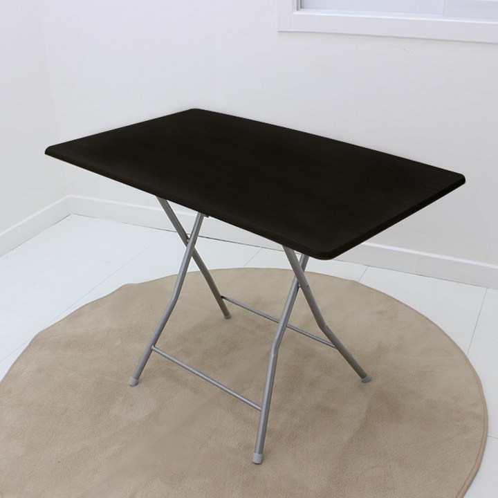접이식간이테이블 오에이데스크 사각 테이블 특대, 블랙