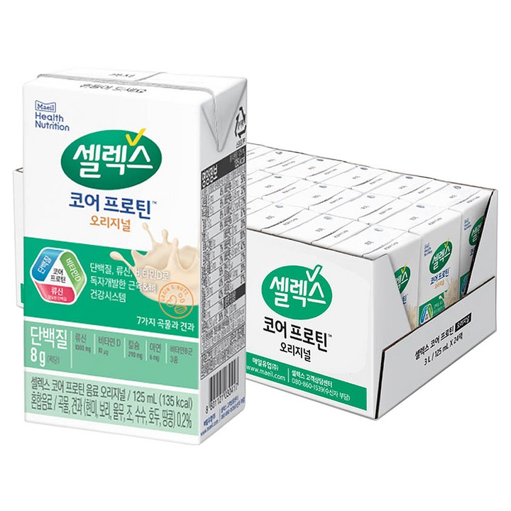 셀렉스 코어 프로틴 음료, 125ml, 24개