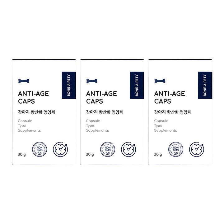 본아페티 브레스캡스 강아지 영양제, 60정, 면역항산화, 3개