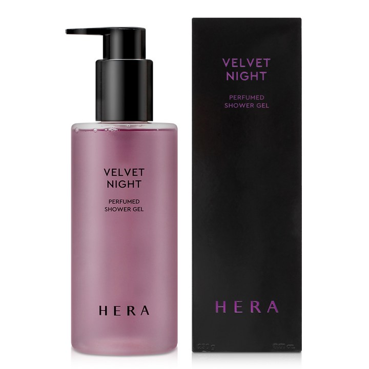 헤라 벨벳 나이트 퍼퓸드 샤워젤 바디워시 250ml, 1개, 250ml