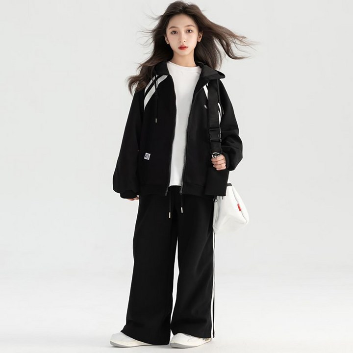 인싸모여 가을 겨울 오버핏 후드집업 트레이닝세트