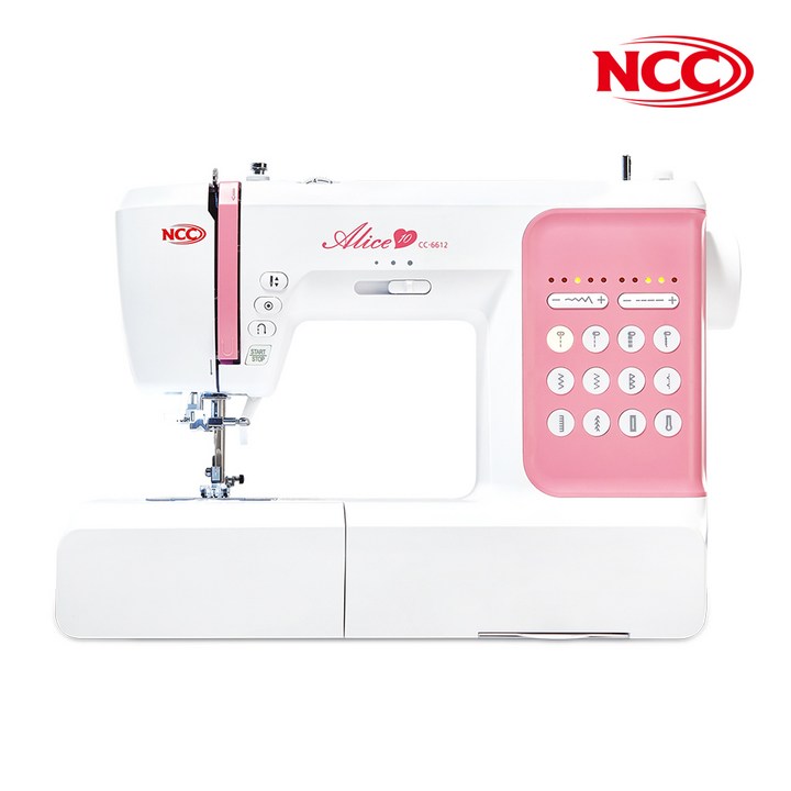 ncc미싱 NCC 앨리스 10 CC-6612 가정용 디지털 미싱, 혼합색상, 옵션01. 앨리스10+특별선물