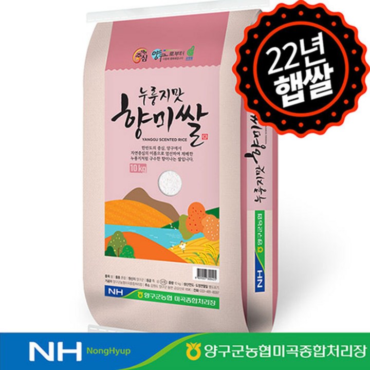 22년 햅쌀 자연중심 누룽지맛 향미쌀 10kg 당일도정 양구군농협