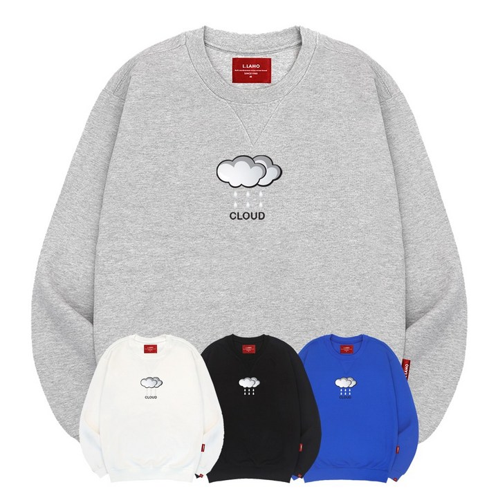 엘라모 3M 구름 맨투맨 남녀공용 빅사이즈 S4XL