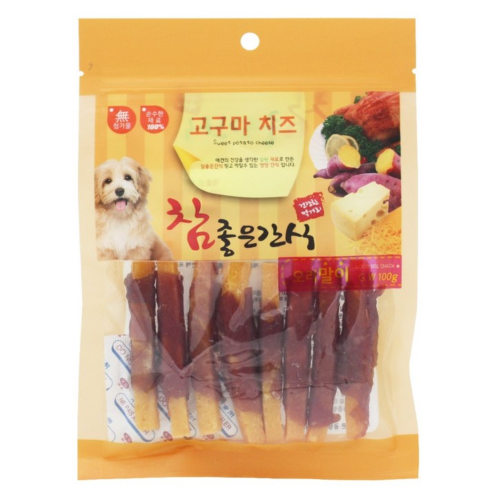 참좋은간식 오리말이 100g x10개 강아지간식 애견간식